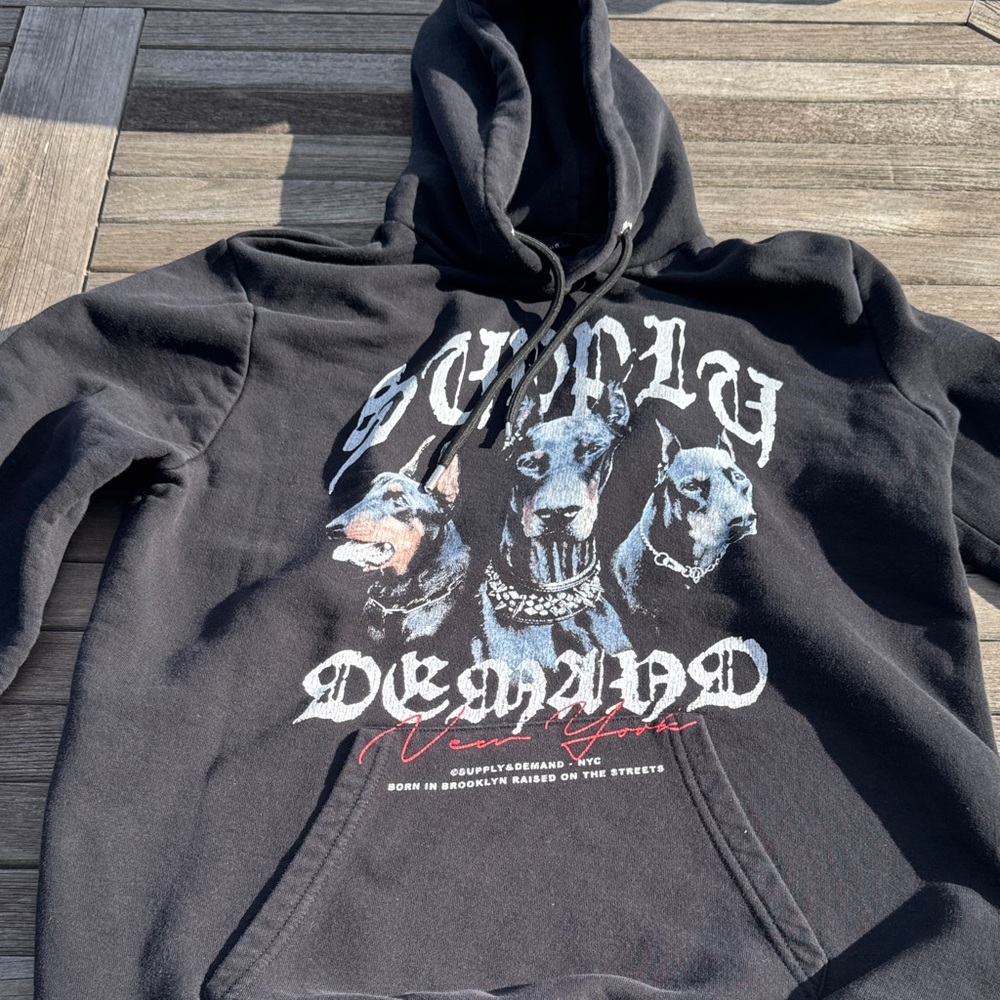 Simply Demand Black Hoodie Mens L (used)